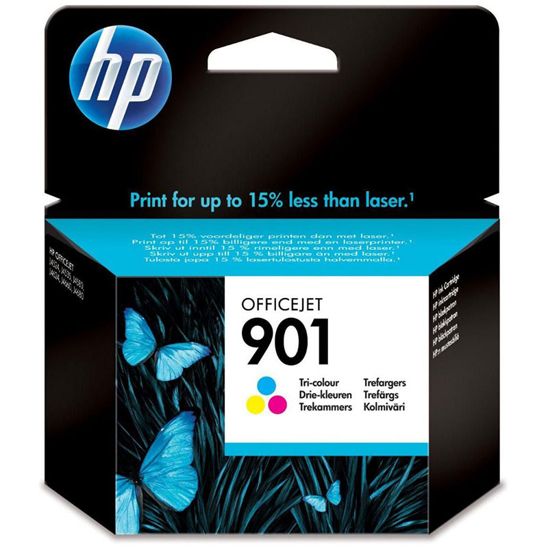 HP 901 trois couleurs cartouche d’encre authentique – CC656AE