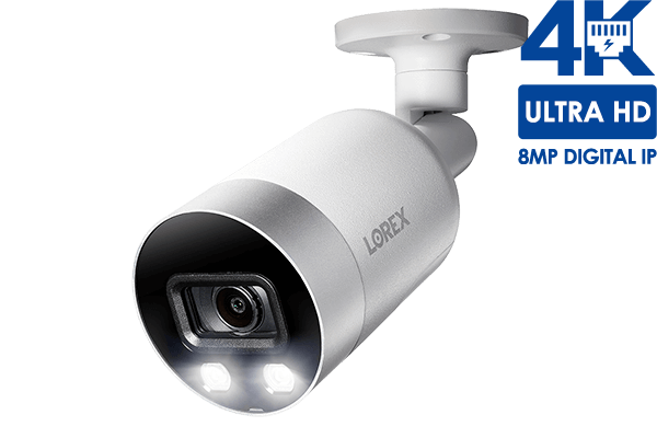 Caméra IP de dissuasion intelligente 4K Ultra HD (8MP) E891AB-W	