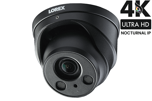 Caméra IP dôme audio 4K Ultra HD (8MP) Nocturnal Zoom motorisé Noir LNE8974BW	